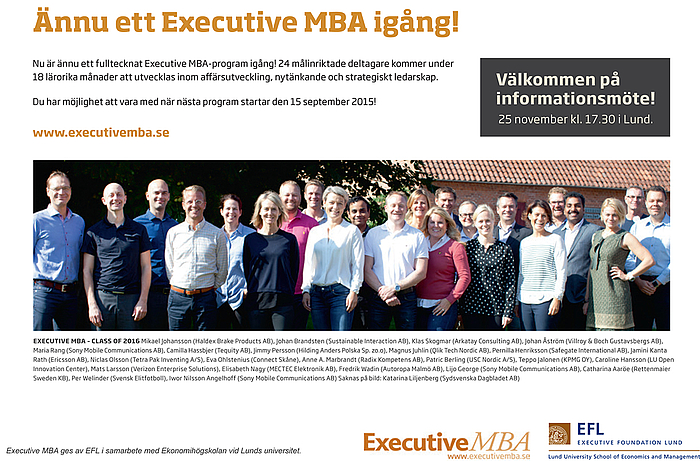EFL Executive MBA 2016