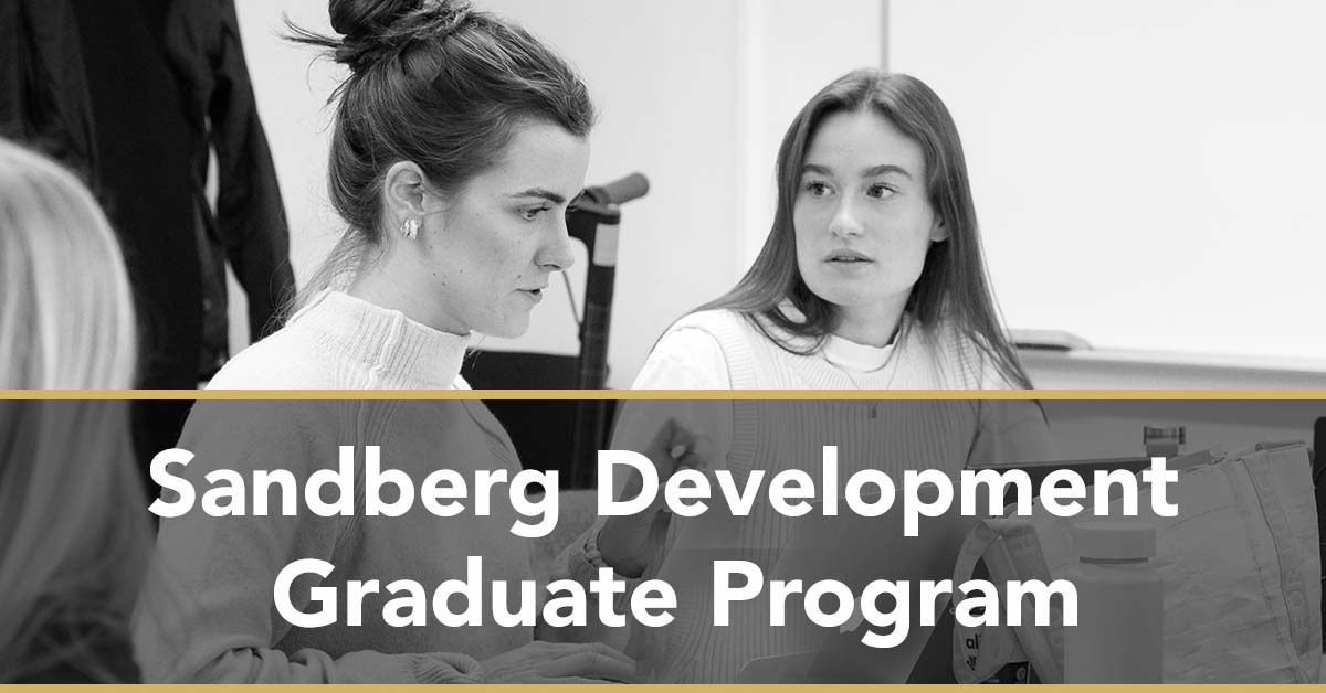Bild på Sandberg Development Graduate Program