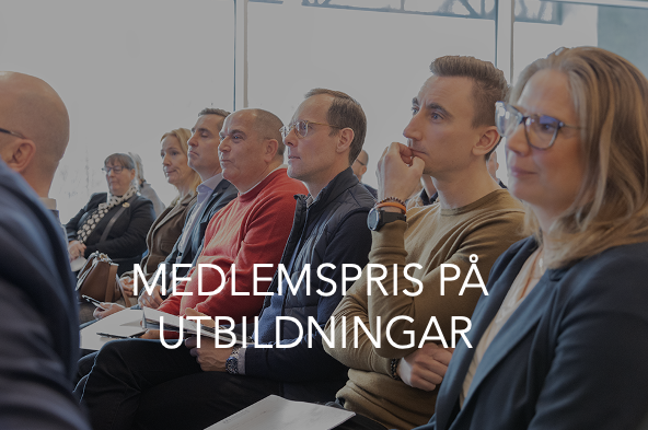 Alla EFL:s medlemsföretag får rabatterat pris på EFL:s utbildningar