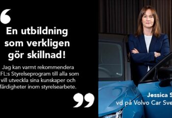 Jessica Span, vd på Volvo Car Sverige om EFL:s Styrelseprogram