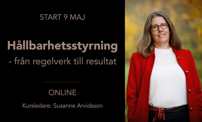 Ny onlinekurs från EFL: Hållbarhetsstyrning - från regelverk till resultat
