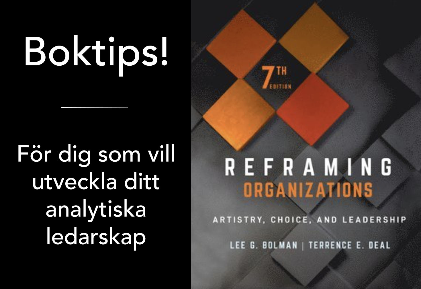 boktips från EFL - reframing organizations