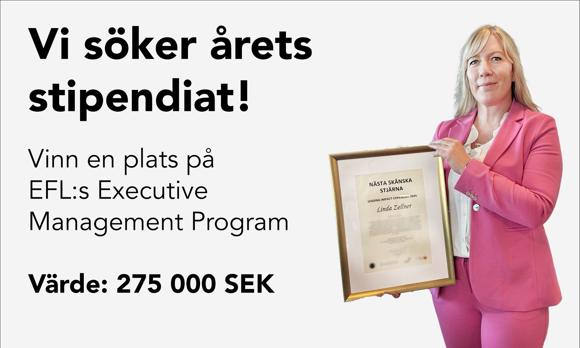 stipendium till EFL:s executive management program