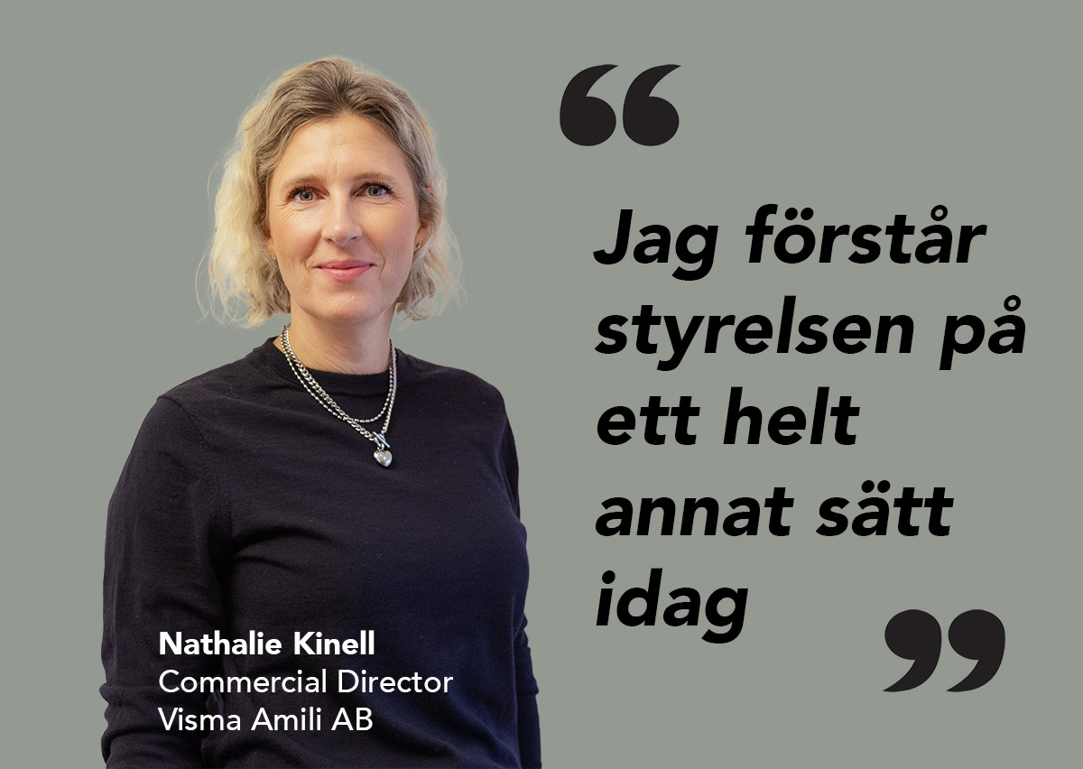 Nathalie Kinell, Commercial Director på Visma Amili AB berättar om EFL:s Styrelseprogram