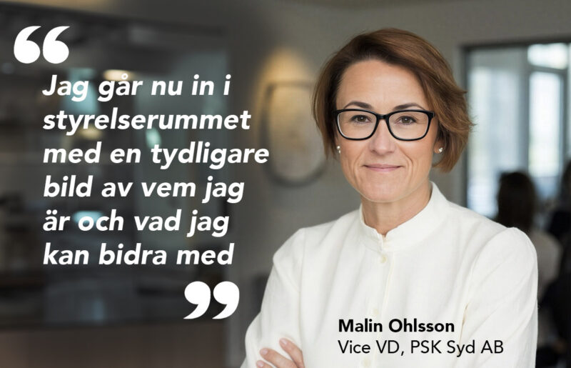 Malin Ohlsson, vice vd på PSK Syd AB om EFL:s Styrelseprogram