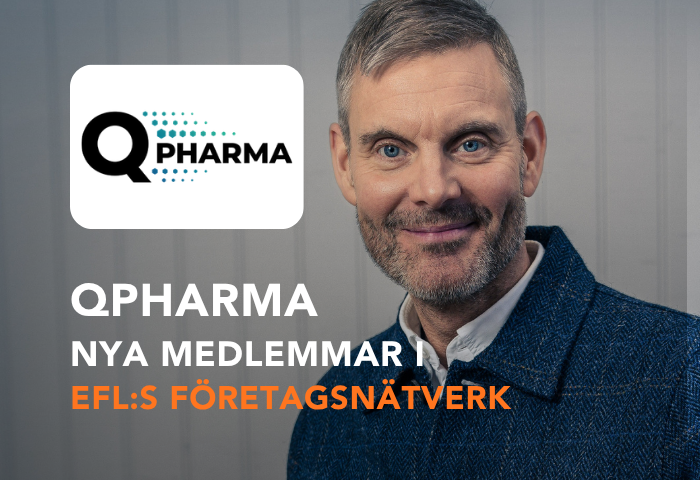 QPharma är medlemmar i EFL:s Företagsnätverk